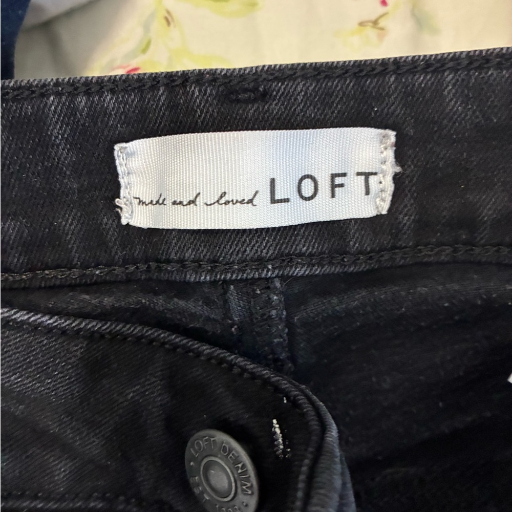 LOFT Charcoal Denim Pants